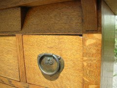 Harris Lebus. An Arts & Crafts Oak bedroom pair - Thumbnail 14