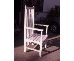 C. R. Mackintosh, Style of. A white painted Armchair - Thumbnail 2