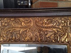 A stunning Arts & Crafts oak-framed copper mirror - Thumbnail 5