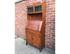Maple & Co., an Arts & Crafts Oak Bureau Bookcase - Thumbnail 3
