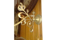 A Single Arts & Crafts Patinated Copper & Brass Wall Light - Thumbnail 2