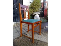 A set of four Arts & Crafts Oak dining chairs - Thumbnail 9