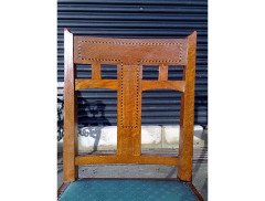 A set of four Arts & Crafts Oak dining chairs - Thumbnail 11