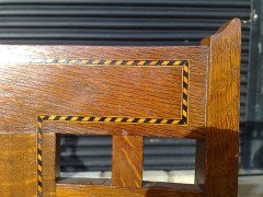A set of four Arts & Crafts Oak dining chairs - Thumbnail 14