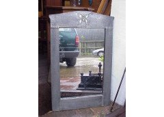 Liberty and Co. A hand hammered and riveted Pewter mirror - Thumbnail 1