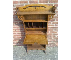 Liberty & Co., A Good Quality Arts & Crafts Golden Oak Bookcase & Matching Bureau Bookcase - Thumbnail 6