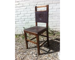 Rare Art Nouveau side chair with a beautiful Art Nouveau maiden - Thumbnail 2