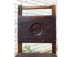 Rare Art Nouveau side chair with a beautiful Art Nouveau maiden - Thumbnail 4
