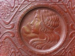 Rare Art Nouveau side chair with a beautiful Art Nouveau maiden - Thumbnail 7