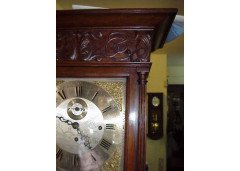 Shapland & Petter. An Arts & Crafts Oak Grandfather clock of superior quality - Thumbnail 2