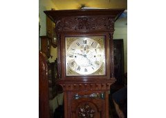 Shapland & Petter. An Arts & Crafts Oak Grandfather clock of superior quality - Thumbnail 3