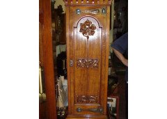 Shapland & Petter. An Arts & Crafts Oak Grandfather clock of superior quality - Thumbnail 5