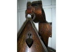 Birmingham Guild of Handicraft. A set of four Arts & Crafts copper wall lights - Thumbnail 8