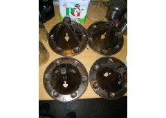 Birmingham Guild of Handicraft. A set of four Arts & Crafts copper wall lights - Thumbnail 15