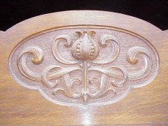 Wylie & Lochhead. A Well-Crafted Oak Arts & Crafts Glasgow-Style Sideboard - Thumbnail 5