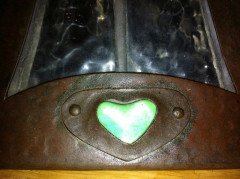 A pair of Arts & Crafts hand hammered lantern - Thumbnail 3