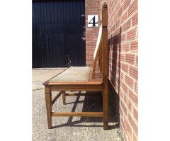 Wylie & Lochhead. Five Glasgow School Oak Benches with Shaped Back Rests - Thumbnail 5