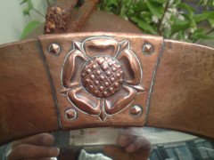 Liberty & Co. An Arts & Crafts copper mirror - Thumbnail 2