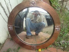 Liberty & Co. An Arts & Crafts copper mirror - Thumbnail 6