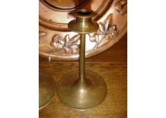 Dryad of Leicester, Pair of Brass Candlesticks - Thumbnail 4