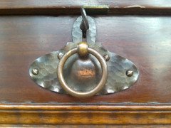 Shapland & Petter. A bureau bookcase with a beautiful marquetry panel - Thumbnail 11