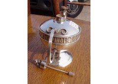 A E Jones. oil lamp and lighting stick with inscription running round - Thumbnail 3