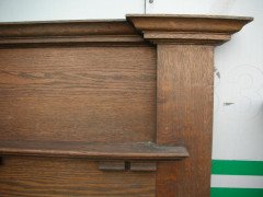 An Arts & Crafts Oak fire surround - Thumbnail 2