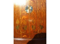 Shapland & Petter. A good Arts & Crafts Oak bedroom pair with abalone - Thumbnail 11