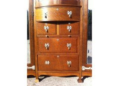 Shapland & Petter. A good Arts & Crafts Oak bedroom pair with abalone - Thumbnail 16