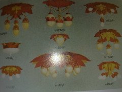 W. A. S. Benson. A brass ceiling light in the form of a large flower - Thumbnail 4
