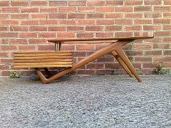 A Modernist coffee table with angular legs - Thumbnail 2