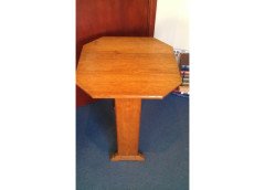 A Well-Crafted little Arts & Crafts Oak drop leaf tea or sidetable - Thumbnail 2
