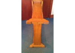 A Well-Crafted little Arts & Crafts Oak drop leaf tea or sidetable - Thumbnail 3