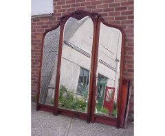 Louis Majorelle. Art Nouveau folding mirror - Thumbnail 1