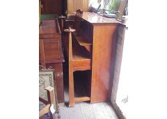Walter Cave for Bechstein. A mahogany piano with overstrung upright underdamper action - Thumbnail 5