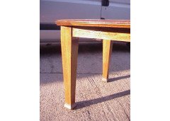 An Arts & Crafts extending dining table with curved ends - Thumbnail 4