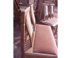 Four Well-Crafted Oak Glasgow School Benches - Thumbnail 2