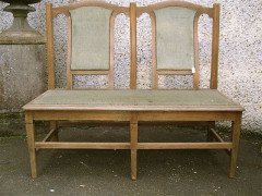 Four Well-Crafted Oak Glasgow School Benches - Thumbnail 4