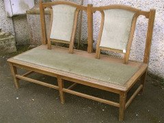 Four Well-Crafted Oak Glasgow School Benches - Thumbnail 5