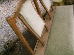 Four Well-Crafted Oak Glasgow School Benches - Thumbnail 6