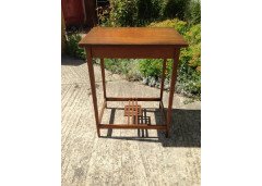 Arts & Crafts Glasgow-Style Oak Side Table - Thumbnail 2
