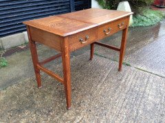 Marsh Jones & Cribb. A Number of Two-drawer Oak Desks - Thumbnail 2