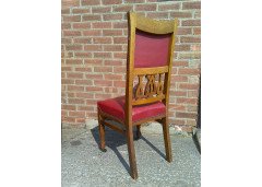 Shapland & Petter. An Arts & Crafts Oak 14 seater extending dining table with three leaves and eight matching chairs - Thumbnail 14