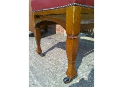 Shapland & Petter. An Arts & Crafts Oak 14 seater extending dining table with three leaves and eight matching chairs - Thumbnail 21