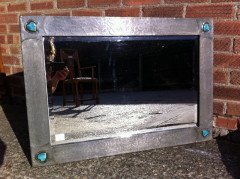 Liberty & Co. A rare Liberty & Co. Arts & Crafts Pewter mirror - Thumbnail 1