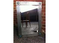 Liberty & Co. A rare Liberty & Co. Arts & Crafts Pewter mirror - Thumbnail 2