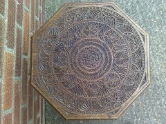 Liberty & Co. Attributed, a rare Anglo-Moorish eight leg Octagonal sidetable In the style of E. W. Godwin - Thumbnail 4