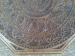 Liberty & Co. Attributed, a rare Anglo-Moorish eight leg Octagonal sidetable In the style of E. W. Godwin - Thumbnail 6