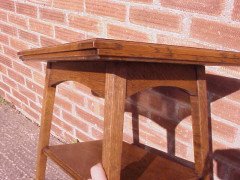 Liberty & Co., attributed, Arts & Crafts Oak Folding Card Table - Thumbnail 4