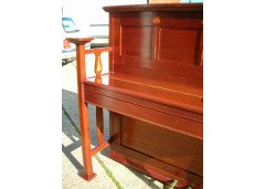 G. M. Ellwood for John Brinsmead and Sons. A mahogany and inlaid upright piano - Thumbnail 3